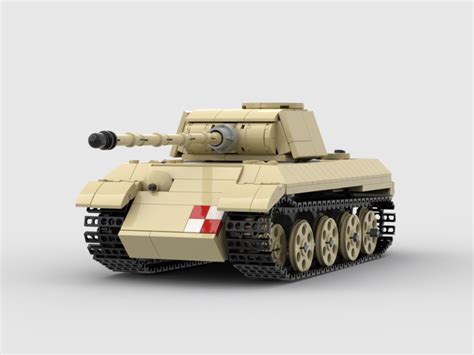 LEGO MOC custom Panther tank --Panzerkampfwagen V ww2 German medium tank minifigure scale by ...