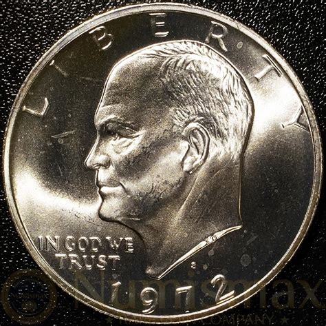 1972-S Eisenhower Uncirculated Silver Dollar - Numismax