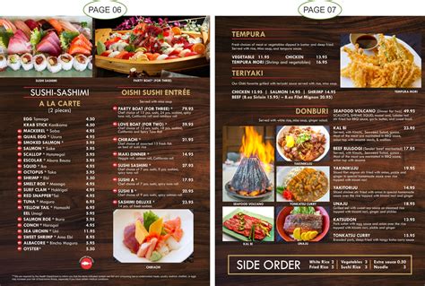 MENU | Oshi Restaurant