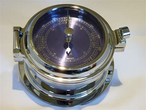 Chrome Barometer Prestige Marine 115mm - FCC Precision