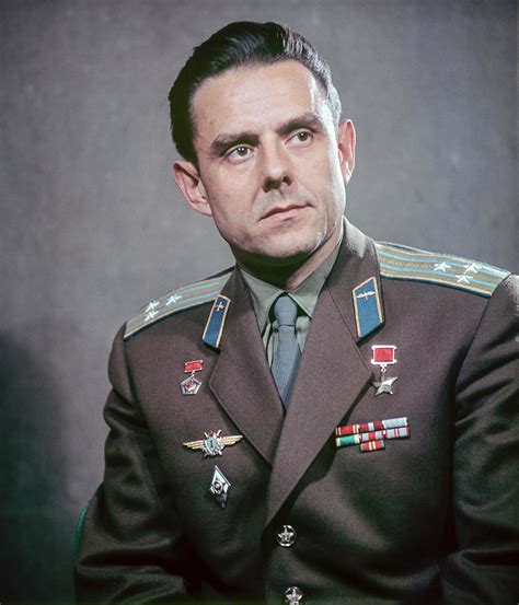 The remains of astronaut Vladimir Komarov, a man who fell from space in ...