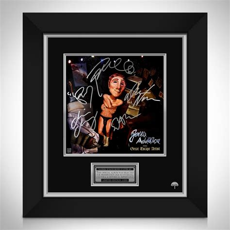 Jane's Addiction - The Great Escape Artist LP Cover Limited Signature ...