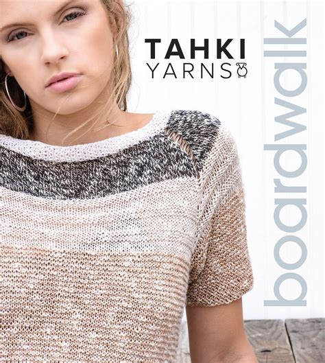 Tahki Yarns’ Boardwalk Pattern Collection Book | Tahki Stacy Charles | Yarn clothes, Knitting, Yarn