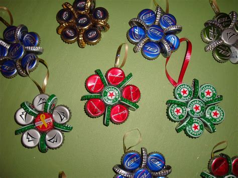 Valerie A. Heck: Beer Bottle Cap Ornaments | Beer cap crafts, Bottle cap crafts, Diy christmas ...