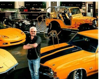 GUY FIERI Signed Autographed DINERS, DRIVE-INS & DIVES Photo CAR ...