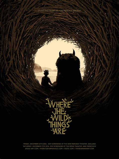 The Blot Says...: Where the Wild Things Are Movie Poster Screen Print ...