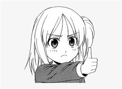 7639058 - >> - Thumbs Up Anime Meme - 600x532 PNG Download - PNGkit