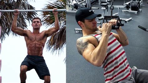 ZAC EFRON OFFICIAL WORKOUT | Back, Biceps, and Abs - YouTube