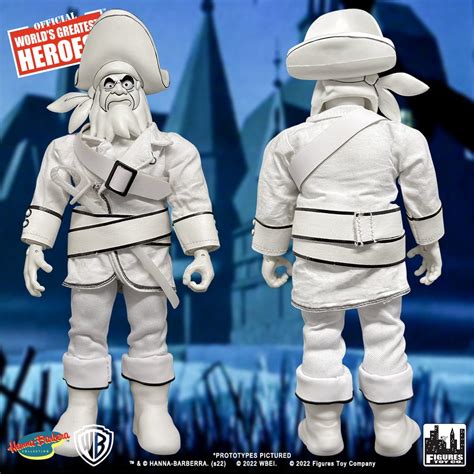 Scooby Doo Retro 8 Inch Figures: Red Beard [White Ghost Variant] - Figures Toy Company