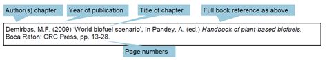 Referencing book chapters