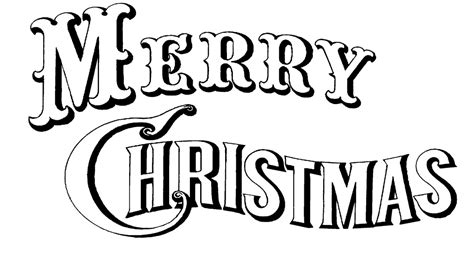 Merry Christmas Black And White Clipart | Free download on ClipArtMag