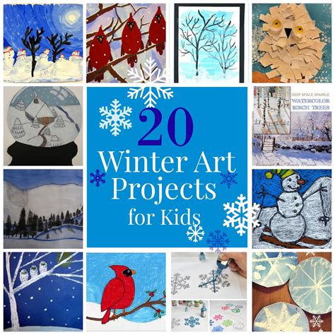 The Unlikely Homeschool: 20 Winter Art Projects for Kids