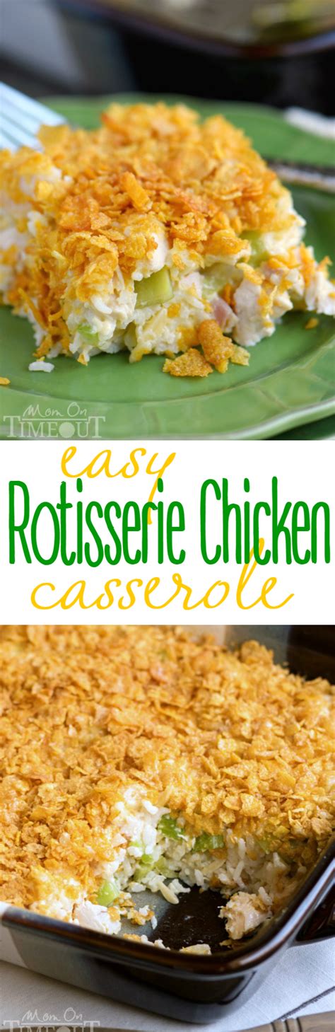 Rotisserie Chicken Casserole - Mom On Timeout