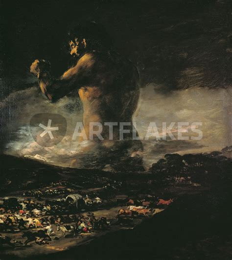 "The Colossus" Painting art prints and posters by Francisco Jose de Goya y Lucientes - ARTFLAKES.COM