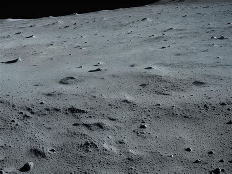 Premium AI Image | The lunar surface as seen from a moon rover