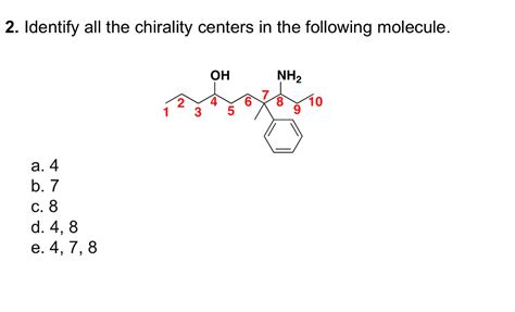 Identifying Chiral Centers