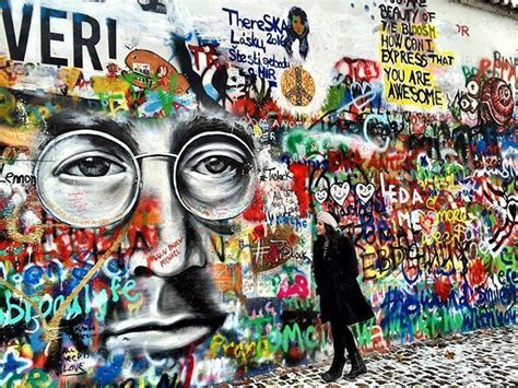 Pin on Important Graffiti | John lennon wall, Street art, Europe travel