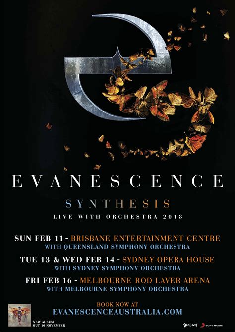 EVANESCENCE ANNOUNCE AUSTRALIAN TOUR: SYNTHESIS LIVE | Eventalaide