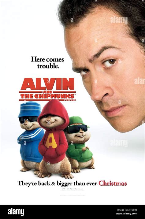 SIMON, ALVIN, THEODORE, JASON LEE POSTER, ALVIN AND THE CHIPMUNKS, 2007 Stock Photo - Alamy