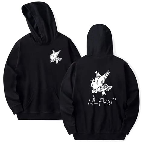 2018 FASHION autumn Lil Peep BIRDS printed Hoodie lil.peep men WOMEN Sweatshirts Hooded Pullover ...