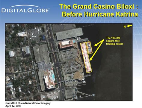 Satellite images of Biloxi, Mississippi before Hurricane Katrina