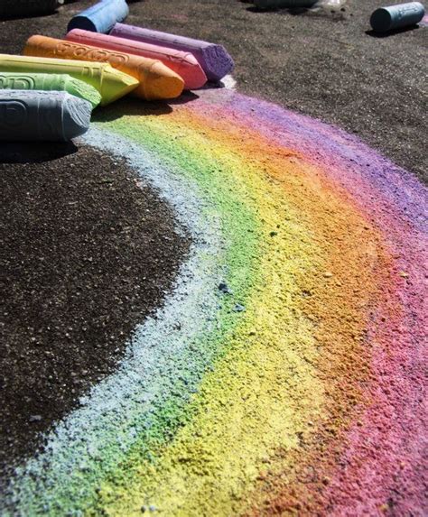 Rainbow Chalk IV by AidenRiddle.deviantart.com | Rainbow drawing, Sidewalk chalk art, Chalk