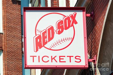 Fenway Park Boston Red Sox Tickets Sign Photo Photograph by Paul Velgos ...