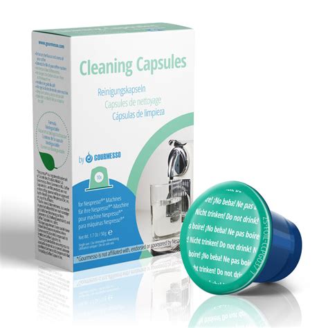 Nespresso Machine Cleaning Kit - Descaling Solution + 1 Cleaning Pod - Gourmesso Coffee