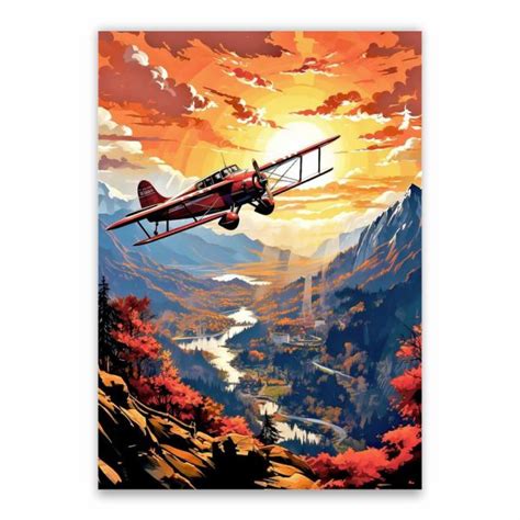 Plane Flying Over Mountains Poster - A1 | Shop Today. Get it Tomorrow! | takealot.com