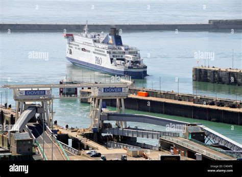 Port of Dover Ferry Terminal in the Eastern Docks and P&O service ...