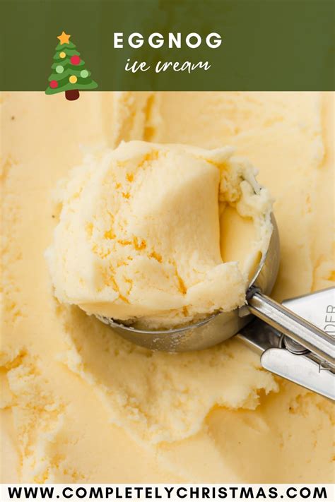 1-Ingredient Eggnog Ice Cream - Completely Christmas