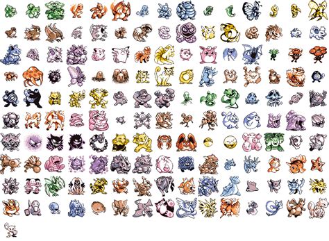 Pokemon Red/Green(JP) and Red/Blue sprites | Pokémon | Know Your Meme