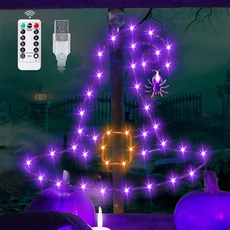 Amazon.com: DONSAJI Halloween Decorations Witch Hat Window Lights, 13 ...