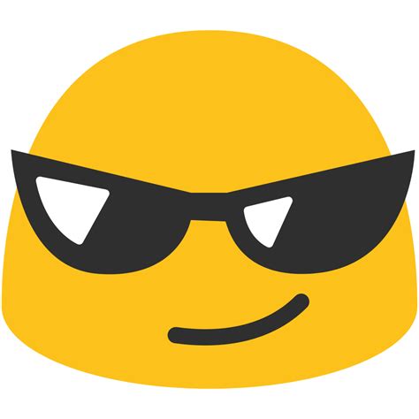 Sunglasses Emoji transparent PNG - StickPNG