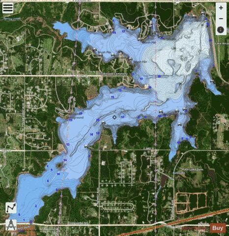 Arcadia Lake Fishing Map | Nautical Charts App