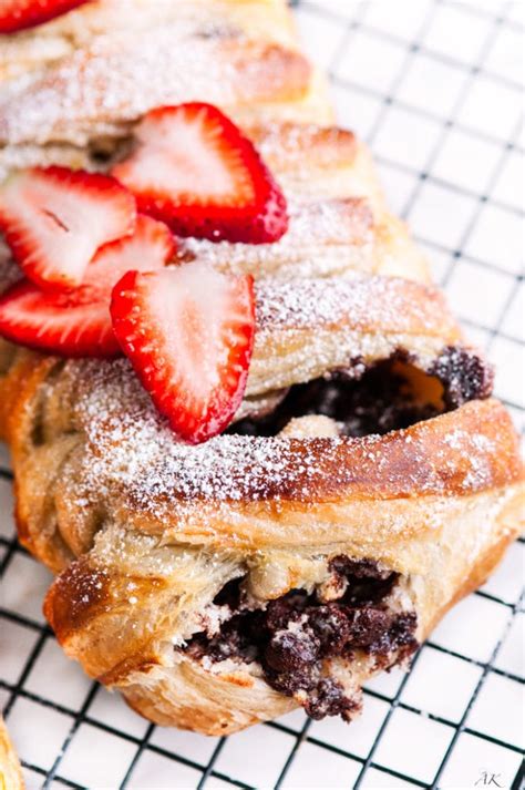 Chocolate Stuffed Puff Pastry Braid - Aberdeen's Kitchen