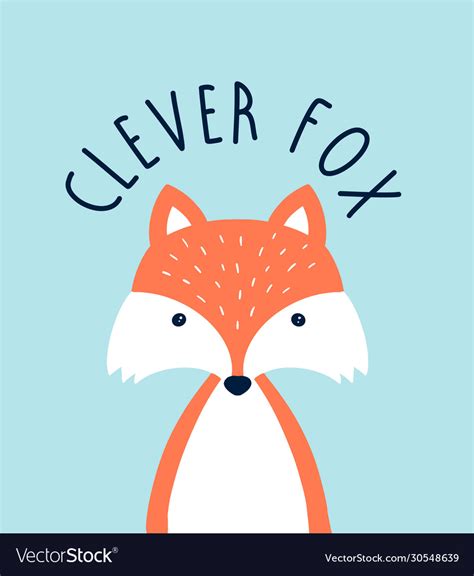 Clever Fox Cartoon