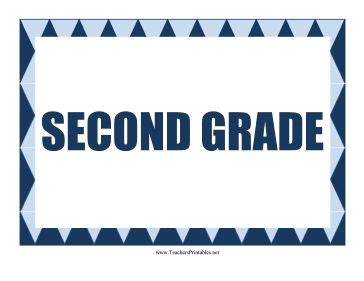 Second Grade Sign | Classroom signs, Second grade, 2nd grade classroom