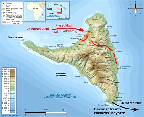 Map of the invasion of Anjouan (2008) [source : Wikipedia] : r/MapPorn