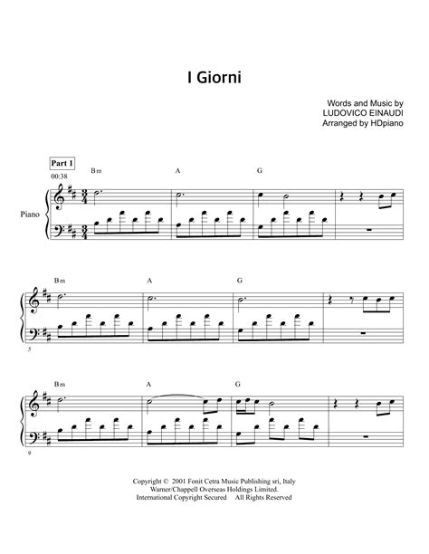 I Giorni | Sheet Music Direct