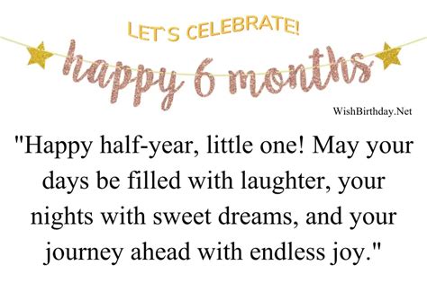 6 Month Birthday Wishes & Quotes For Little Baby - Wish Birthday