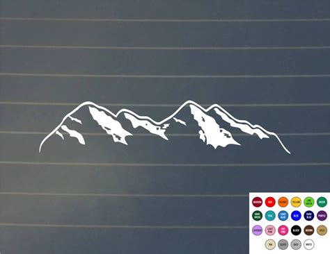 DECAL Mountain Decal Mountain Laptop Stickers Laptop - Etsy