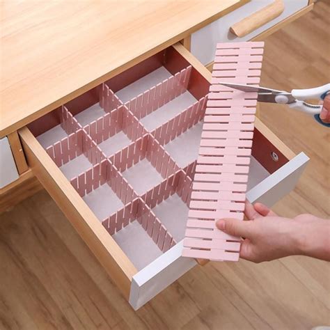 8pcs Adjustable DIY Drawer Divider – monyberry | Diy storage shelves ...