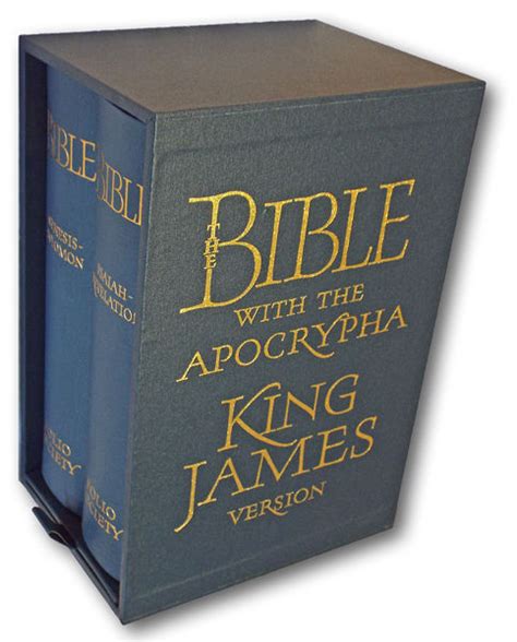 The Bible - King James Version with the Apocrypha (Limited Edition, Full Leather) by Norton ...