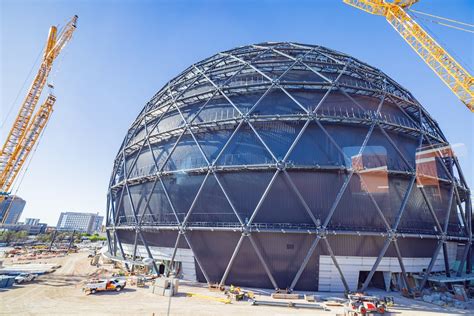 World's largest sphere in Las Vegas illuminated for the first time ...