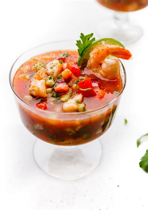 Easy Mexican Shrimp Cocktail Recipe (Video) - Munchkin Time