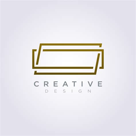 Rectangle Line Vector Illustration Design Clip art Symbol Logo Template 606300 Vector Art at ...