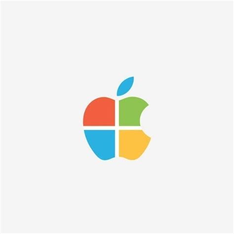 What if Apple @apple combined logo with its competitor Microsoft ...