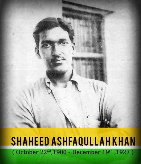 Shaheed Ashfaqulla Khan. Indian martyr.