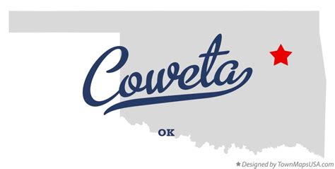 Map of Coweta, OK, Oklahoma